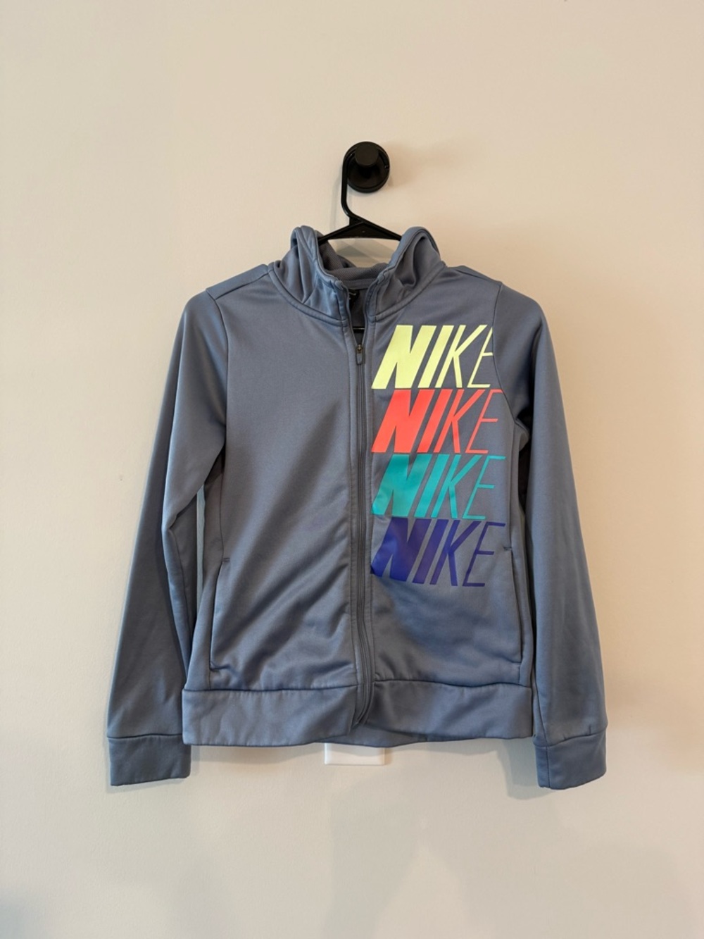 Nike gray Dri-FIT Full Zip Hoody
